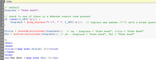 google adwords dynamic keyword insertion