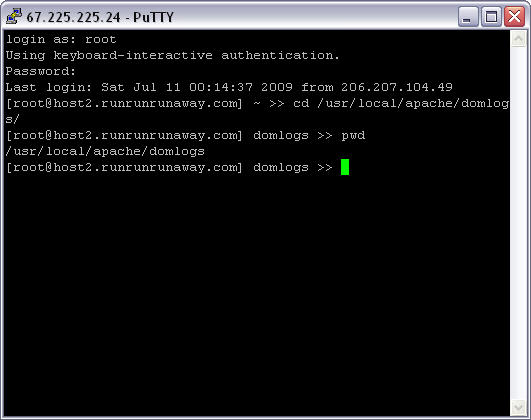Putty login